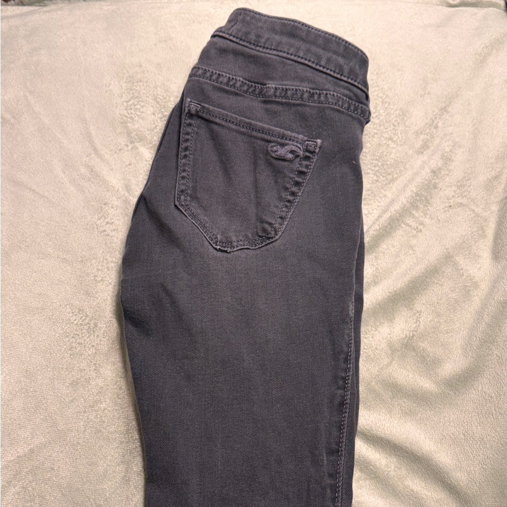 Hollister Women's Dark Gray Skinny Jeans